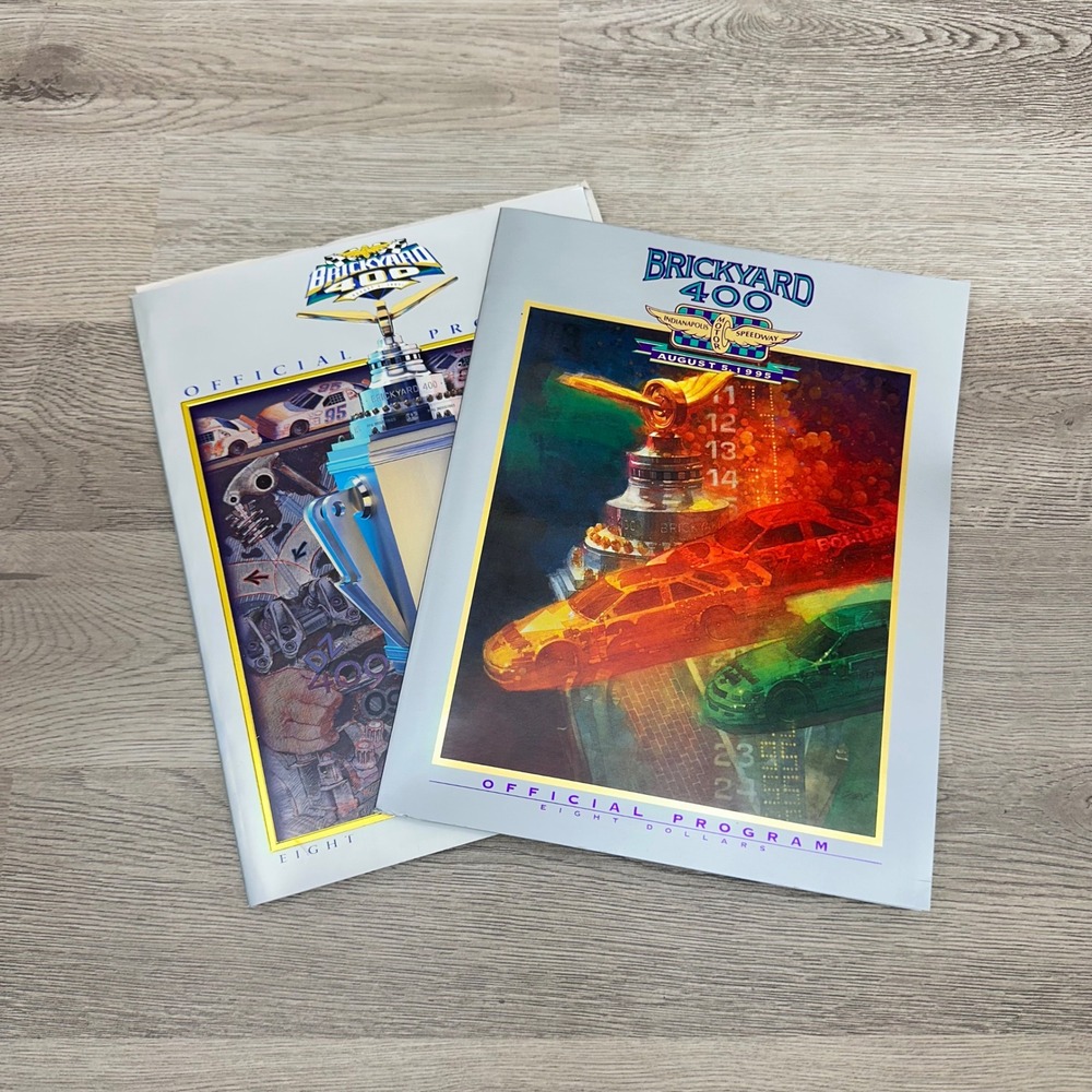 NASCAR Brickyard 400 Official Programs 1995 1997  Vintage Racing